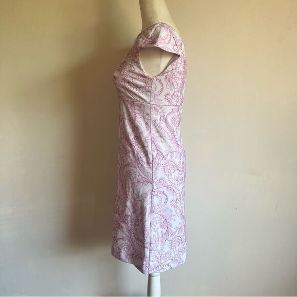 Lilly Pulitzer Laurent Embroidered White & Purple Sunshine Swirl Dress - Picture 6 of 10